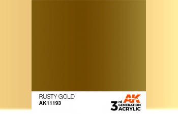 Краска акриловая 3rd Generation Rusty Gold 17ml