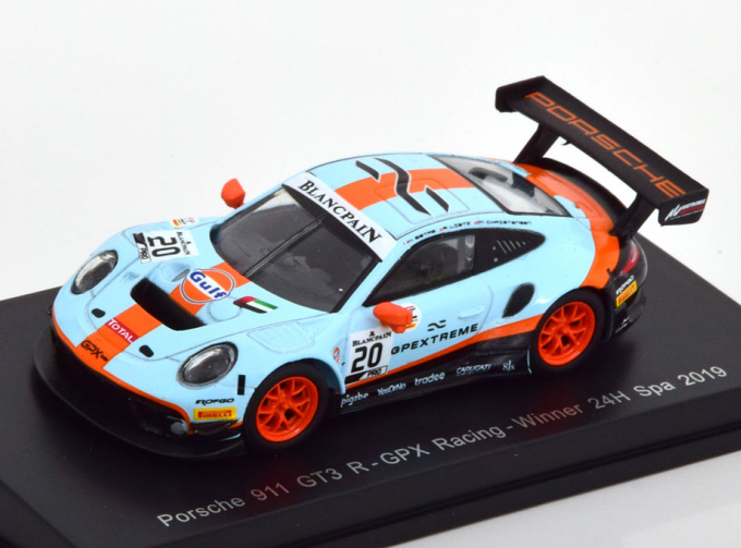 PORSCHE 911 (991) GT3 R Winner GPX 24h Spa, Lietz/Christensen/Estre (2019), Gulf