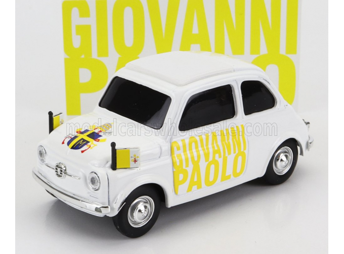 FIAT 500 Papa Giovanni Paolo Ii - Beato Lui, White