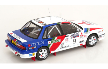 MITSUBISHI Galant Vr-4 Team Mitsubishi Ralliart Europe №9 2nd Rac Rally (1990) Kenneth Eriksson - Staffan Parmander, White Blue Red