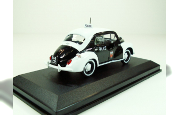 RENAULT 4CV "PIE" Police de Paris France (1956), Police World 1:43, черно-белый