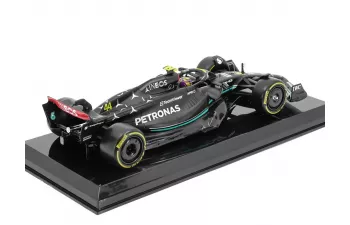 MERCEDES-BENZ GP F1 W14 Team Mercedes-AMG Petronas Formula One №44 Season (2023) Lewis Hamilton - With Pilot And Showcase, Matt Black