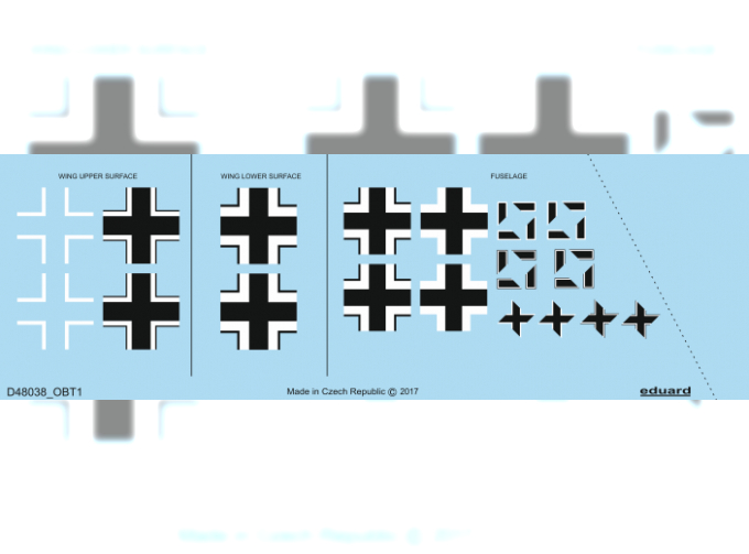 Декаль Fw 190A-4 национальные символы