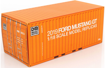 FORD Mustang GT with Wide Body Kit (2019), orange