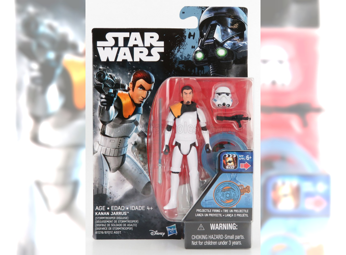 STAR WARS Rebels Kanan Jarrus In Stormtrooper Disguise Figure Cm. 10.0, White