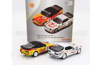 PORSCHE Set 2x 944 Shell №2 Racing + 944 N0 Racing Turbo Cup (1989), Various