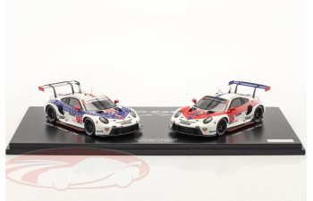 PORSCHE 911 RSR #911 & #912 (2020), Stars & Stripes special paint to the taking leave out the IMSA series Nick Tandy, Frederic Makowiecki, Earl Bamber, Laurens Vanthoor, Neel Jani