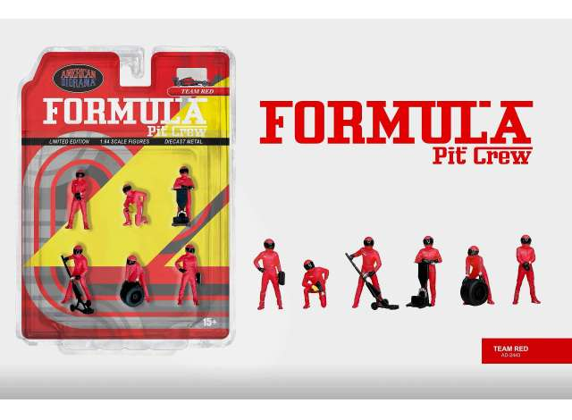Formula Pit Crew Figures *Team Red*