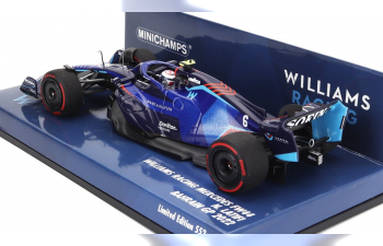 WILLIAMS F1 Fw44 Team Williams Racing №6 Bahrain Gp (2022) Nicholas Latifi, Blue