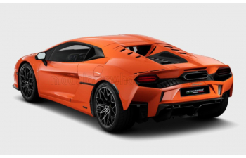 LAMBORGHINI Temerario (2024) - Con Vetrina - With Showcase, Arancio Apodis - Orange