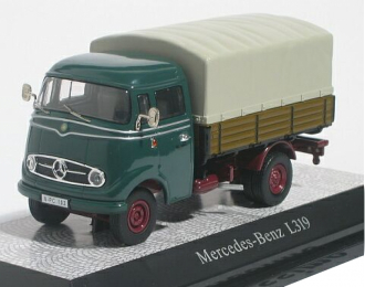 MERCEDES-BENZ L319 Pritsche with canvas top, darkgreen