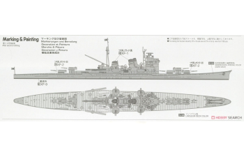 Сборная модель Тяжелый крейсер ВМС Японии IJN HEAVY CRUISER HAGURO