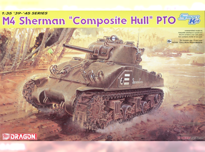 Сборная модель Танк M4 Sherman "Comosite Hall" PTO c траками