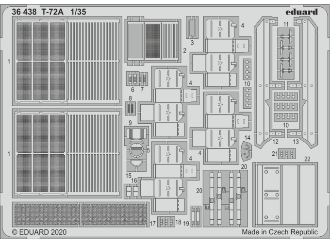 Набор фототравления Т-72A