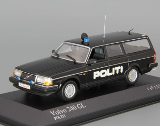 VOLVO 240 GL Break Politi (1986), black