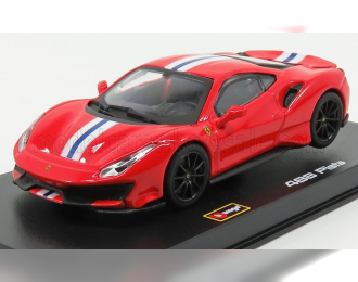 FERRARI 488 Pista (2018) - Con Vetrina - With Showcase, Red