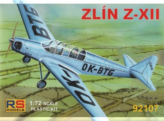 Сборная модель Zlin Z-XII