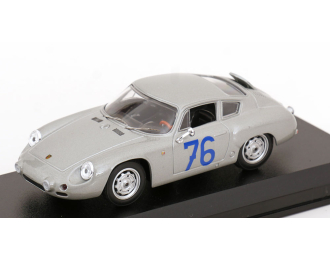 PORSCHE 1600gs Abarth №76 Targa Florio (1963) A.Pucci - P.e. Strahle, Silver