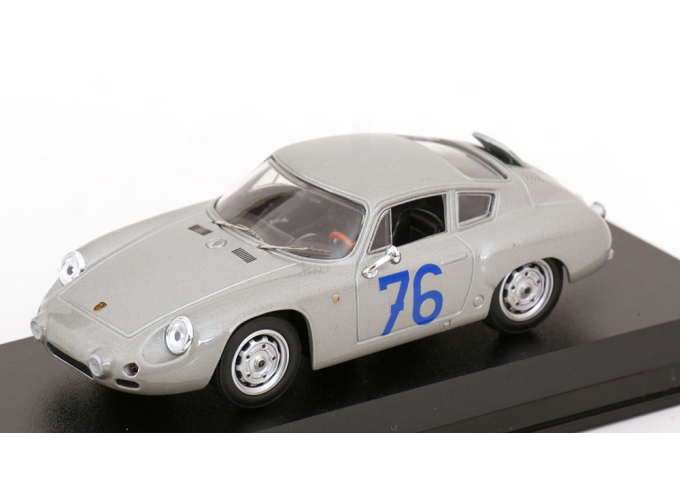 PORSCHE 1600gs Abarth №76 Targa Florio (1963) A.Pucci - P.e. Strahle, Silver