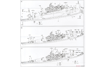 Сборная модель Missouri Battleship BB-63 1945