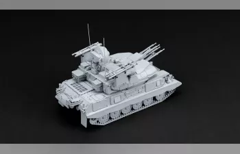 Сборная модель Советская четырехствольная зенитная установка ZSU-23-4 M2/M4