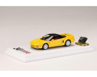 HONDA NSX (NA1) with Engine Display Model Type R 30th Anniversary (1994), indy yellow pearl