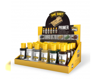 ONE SHOT PRIMER Full Range DISPLAY (Full range of 6 colors x 4 pcs. each) – Discount Included