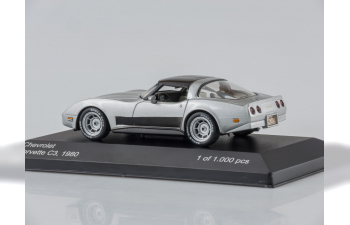 CHEVROLET Corvette C3 Coupe (1980), silver / black