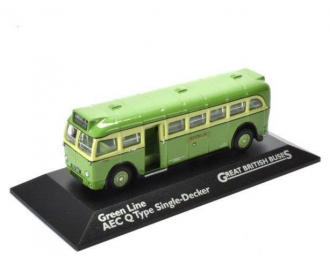 автобус AEC Q TYPE SINGLE-DECKER "Green Line" 1935 Yellow/Green