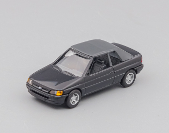 FORD Escort '91 Cabrio, top up, black / black gray