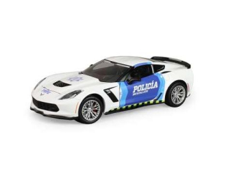 CHEVROLET Corvette Z06 Coupe, Policia Estatal GTO (Guanajuato) (2019), white / blue