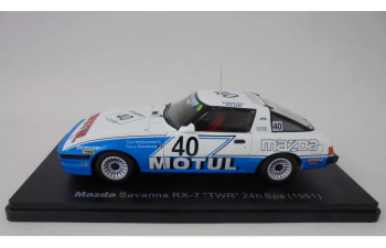 MAZDA Savanna RX-7 TWR 24h Spa (1981), white / blue