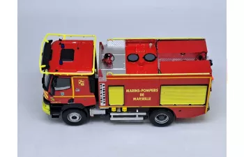 RENAULT K430 Gimaex Cmogp Bmpm Tanker Truck Saupers Pompiers Marins De Marseille 2-assi (2019), Red Yellow