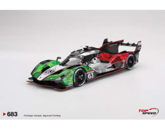 LAMBORGHINI SC63 #63 Automobili Lamborghini Squadra Corse Daytona 24 hrs (2025), green/silver/red 