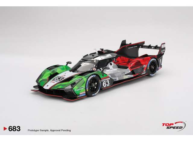 LAMBORGHINI SC63 #63 Automobili Lamborghini Squadra Corse Daytona 24 hrs (2025), green/silver/red 
