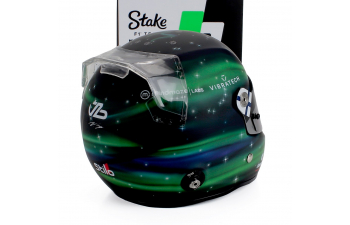 STILO Casco Helmet F1 Valtteri Bottas Team Stake Kick Sauber №77 Season (2024), Green Black