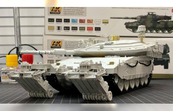 Сборная модель Main Battle Tank Merkava Mk.4/4LIC w/Nochri-Kal Mine Roller System