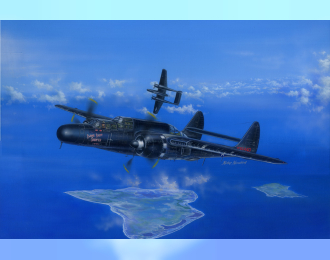 Сборная модель Самолет US P-61B Black Widow