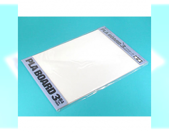Пластик белый, толщина 3,0мм, размер В4 (364х257мм), 1 лист