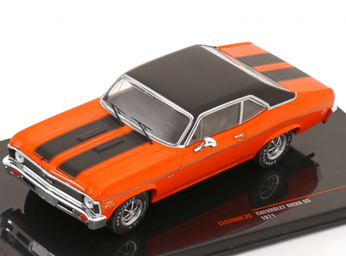 CHEVROLET Nova SS Coupe (1971), orange/black