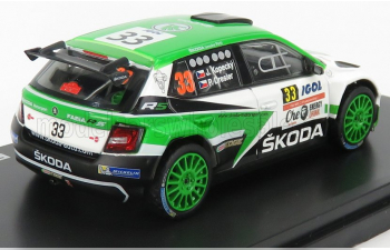 SKODA Fabia Iii R5 Che Guevara Energy Drink №33 Rally Tour De Corse (2017) J.Kopecky - P.Dresler, Green White