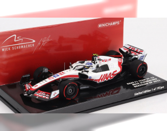 HAAS F1 Vf-22 Ferrari Team Haas №47 Brazilian Gp (2022) Mick Schumacher, White Black Red