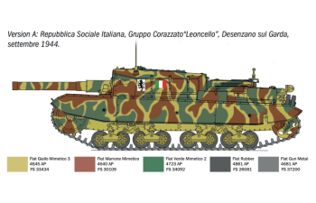 Сборная модель DAPT M43 Bassotto Tank Military 1945