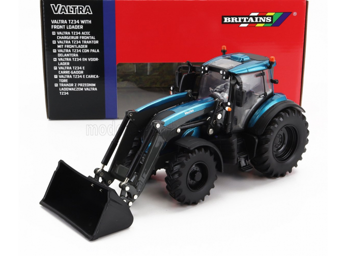 VALTRA T234 Tractor With Front Loader (2020), Blue Black