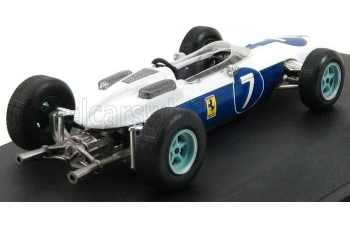 FERRARI F1 158 Team N.a.r.t. North American Racing №7 Team World Champion Season (1964) John Surtees, White Blue