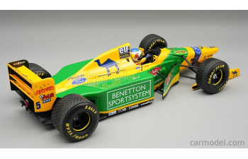 BENETTON F1 B193B TEAM BENETTON FORD №5 Donington Park British GP Rain Tires (with pilot figure) Michael Schumacher (1993)