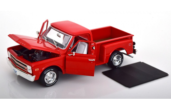 CHEVROLET C10 Stepside (1968), light red black