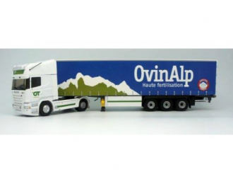 SCANIA R450 Streamline Topline с полуприцепом "OVINALP FERTILISATION" 2011