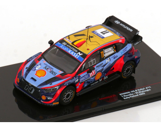 HYUNDAI I20 Coupe Wrc Mobis N11 Rally Finland (2022) T.Neuville - M.Wydaeghe, 2 Tone Blue Red