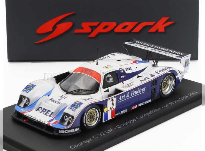 COURAGE C32lm 3.0l Team Courage Competition №3 24h Le Mans (1994) Lionel Robert - Pascal Fabre - Pierre Henri Raphanel, White Blue